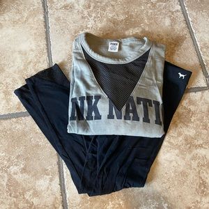 PINK Victoria’s Secret Legging Outfit Set